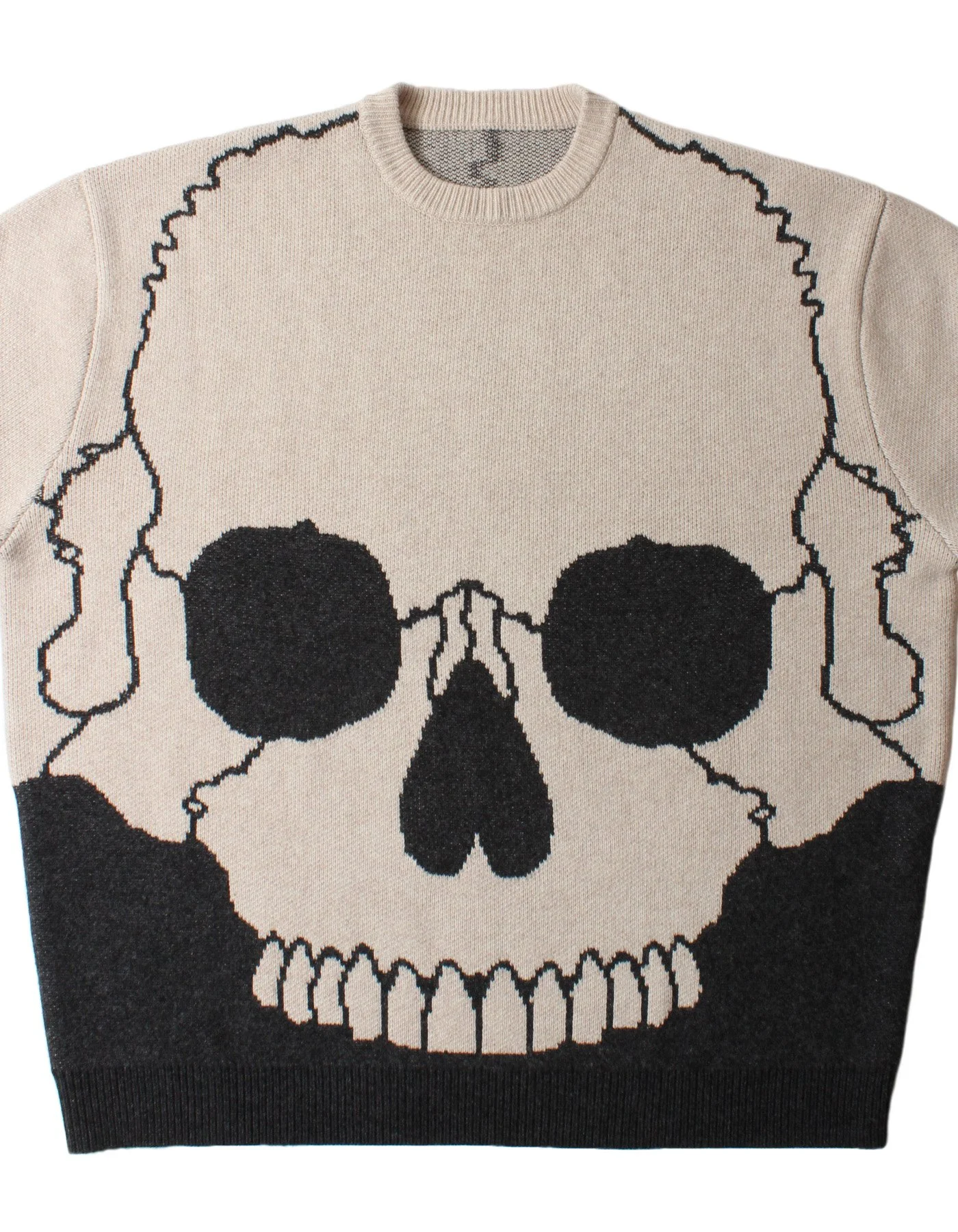 BASOLAN WOOL SKULL SWEATER - NATURAL | Prospective Flow | Japanese 