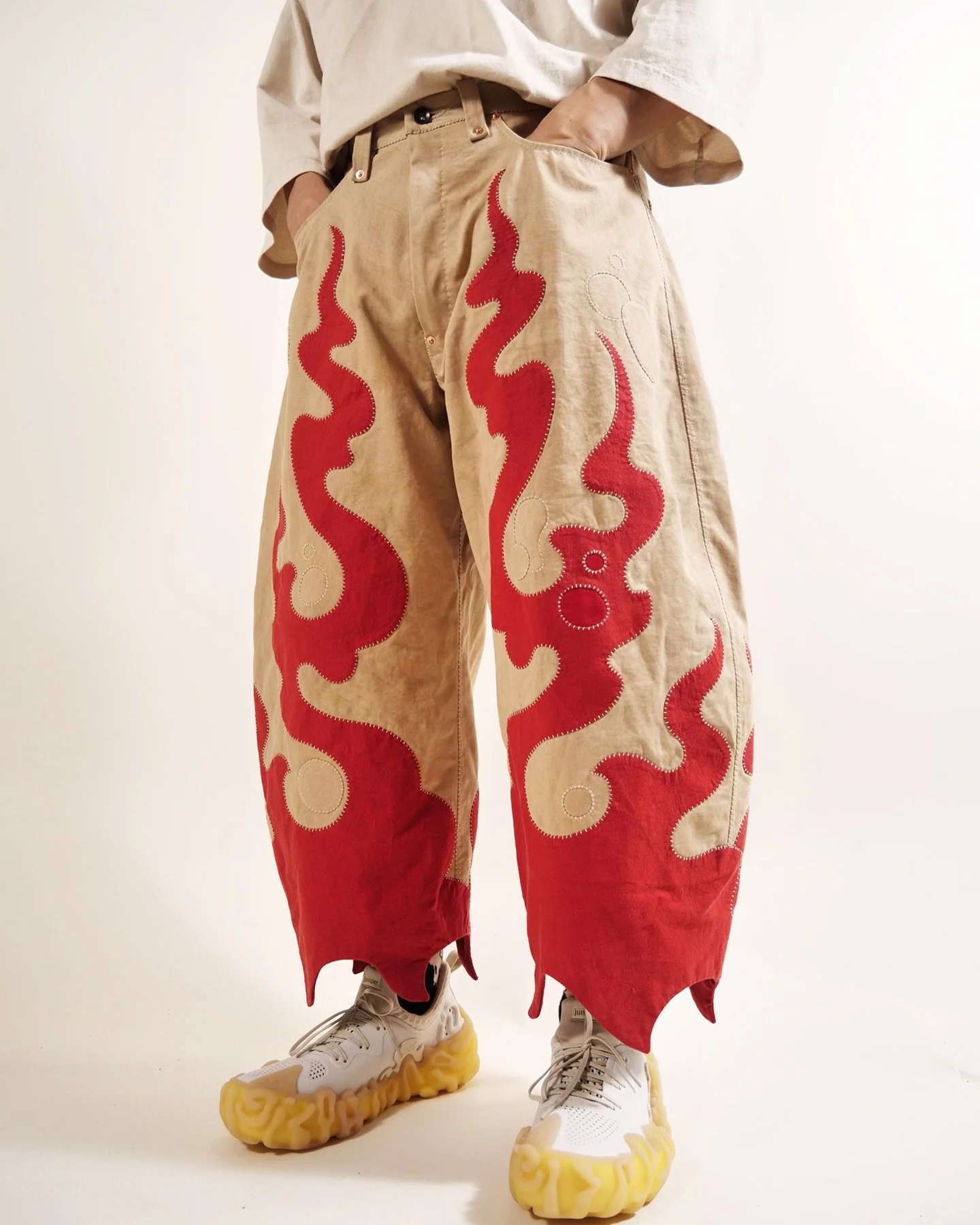 One Century Boy No.161 &ldquo;Homura&rdquo; by @mutsu_by_pf now available online at &ldquo;Mutsu&rdquo; section🔥
Love the way this art piece came out!
Have a good weekend🍀

#prospectiveflow 
#mutsubypf 
#art 
#patchwork 
#handmade