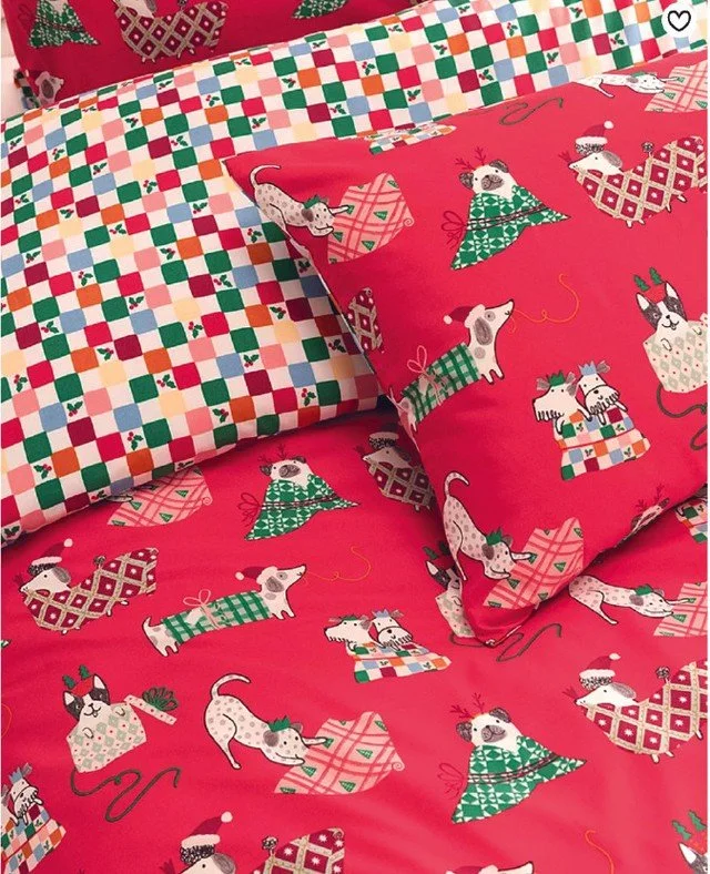 Spotted!⁠
⁠
Christmas is well and truly underway with stores now full to bursting with festive clothing, bedding, kitchenware and decor.⁠
⁠
We&rsquo;ve spotted a few of our designs, including this cutie!⁠
⁠
We love seeing all of the artwork repeats c