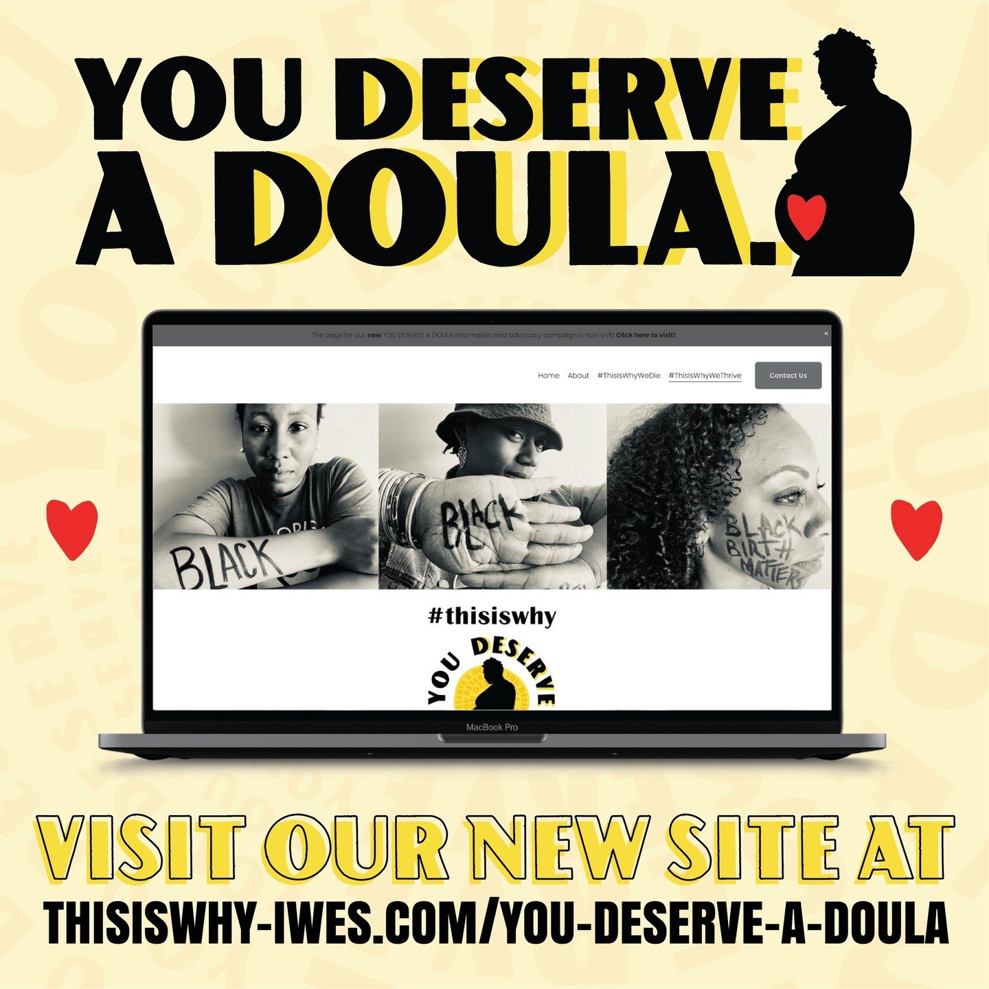 Now that Black Maternal Health Week is over, we're coming back to our #YouDeserveADoula campaign with an exciting announcement; our official campaign website is live! It offers a variety of resources for you to explore, from basic information on doul