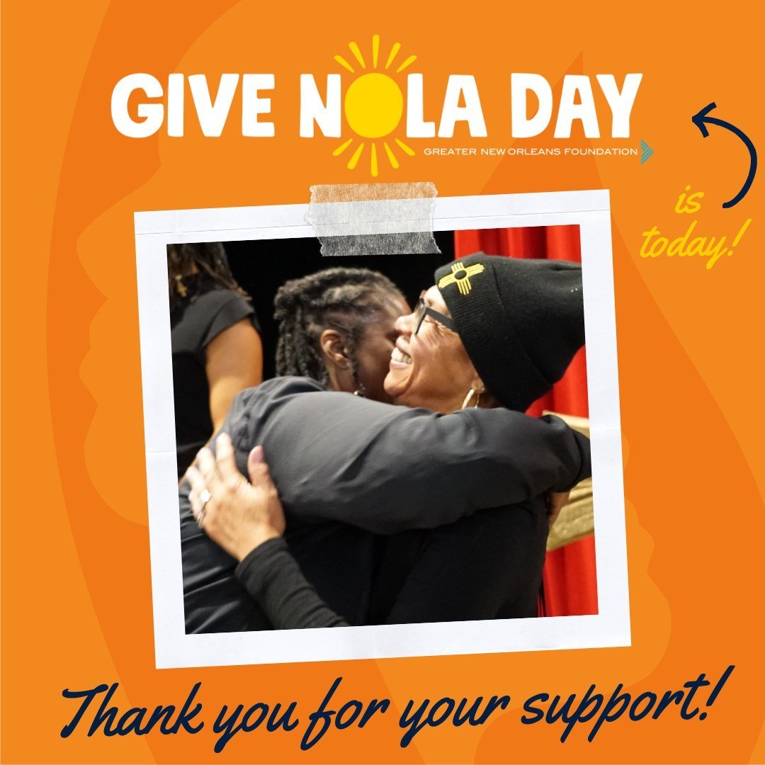 TODAY is #GiveNOLADay! 💛 We want to thank everyone who has supported us and our partners/friends this day of giving&mdash;and beyond! We appreciate your support and hope to see you out at our next community event, so keep up with our page for update