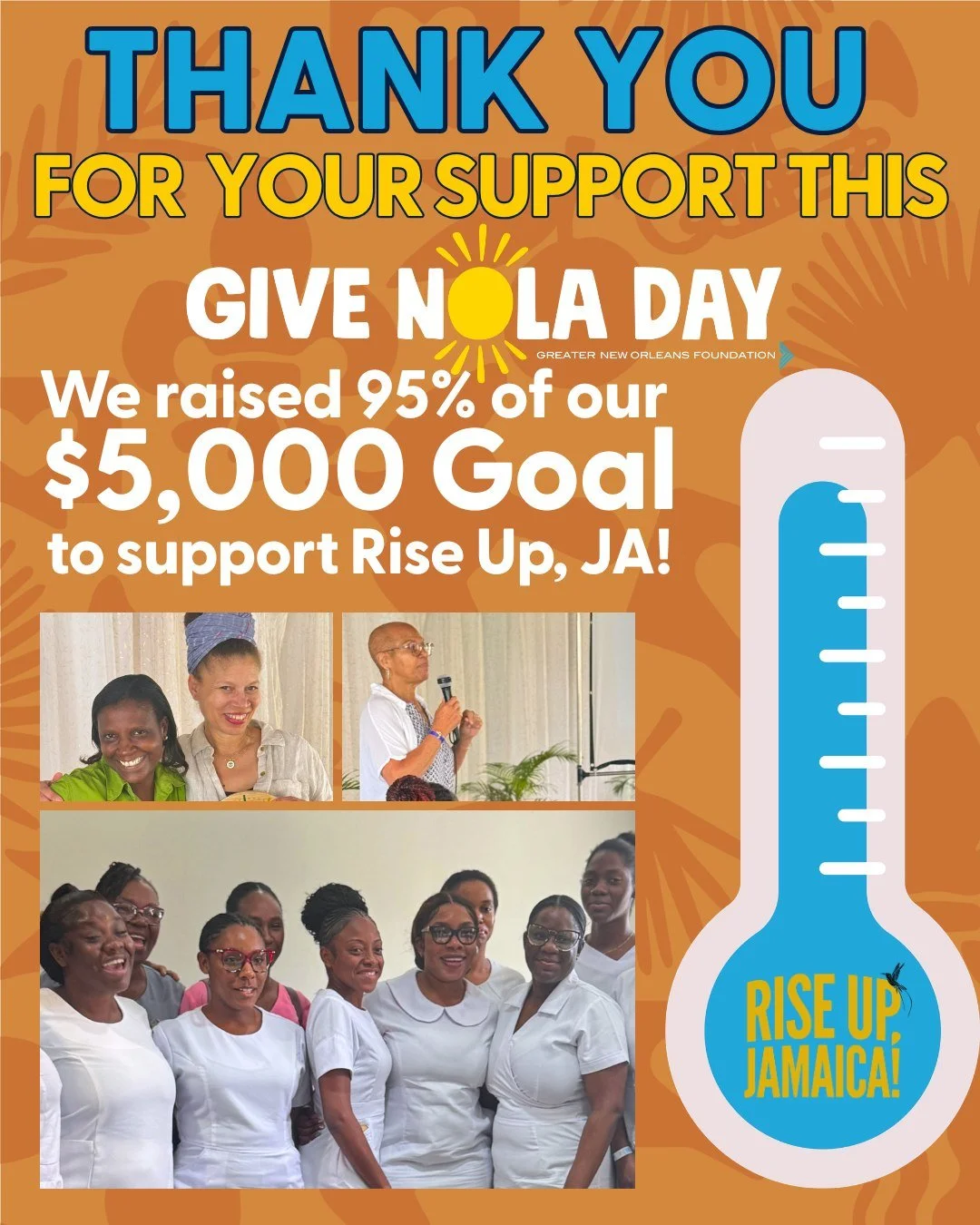 Thank you to the IWES Family!!! 💛

Because of your generosity, we were able to raise 95% of our Give NOLA Day goal in just one day! Every donation, repost, comment, and word of encouragement truly meant a lot to us.  Thank you for showing what commu