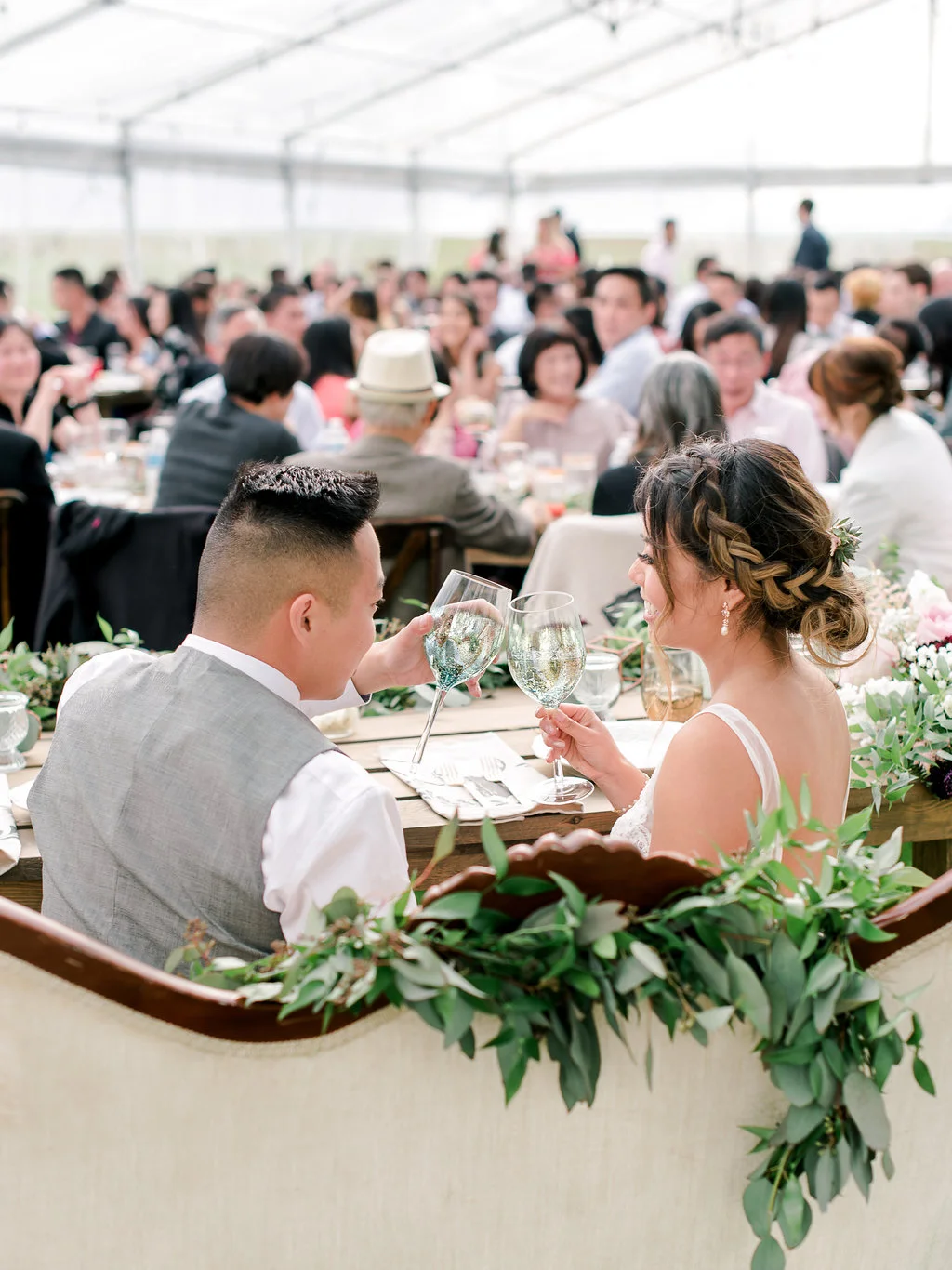 Sweet Heart Table Greenery Garland - Calgary Wedding Florist - The Gathered - Kristyn Harder Photography.jpg