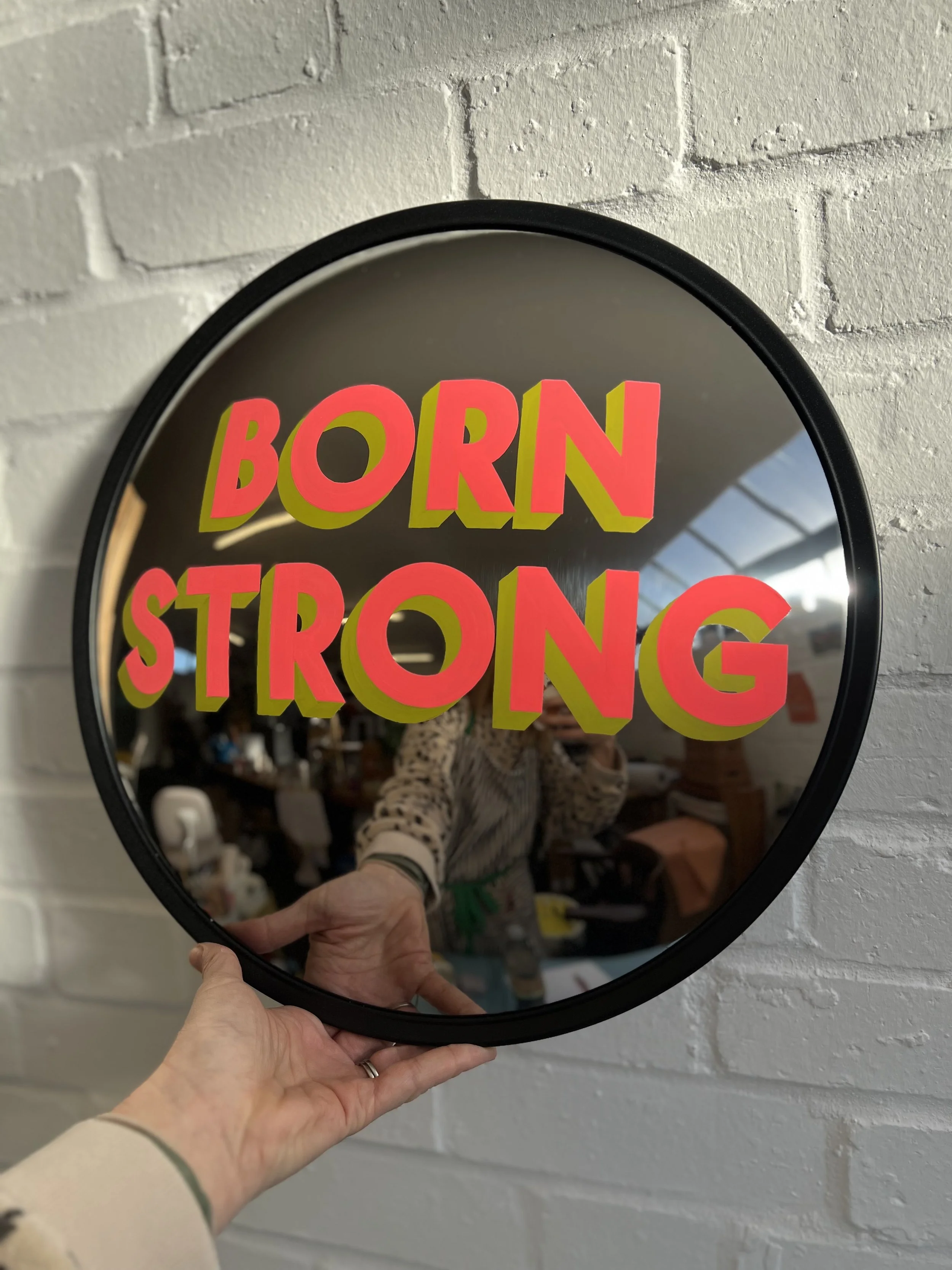 BORN-STRONG-NEON-PINK-ACID-GREEN-CONVEX-MIRROR3.jpeg