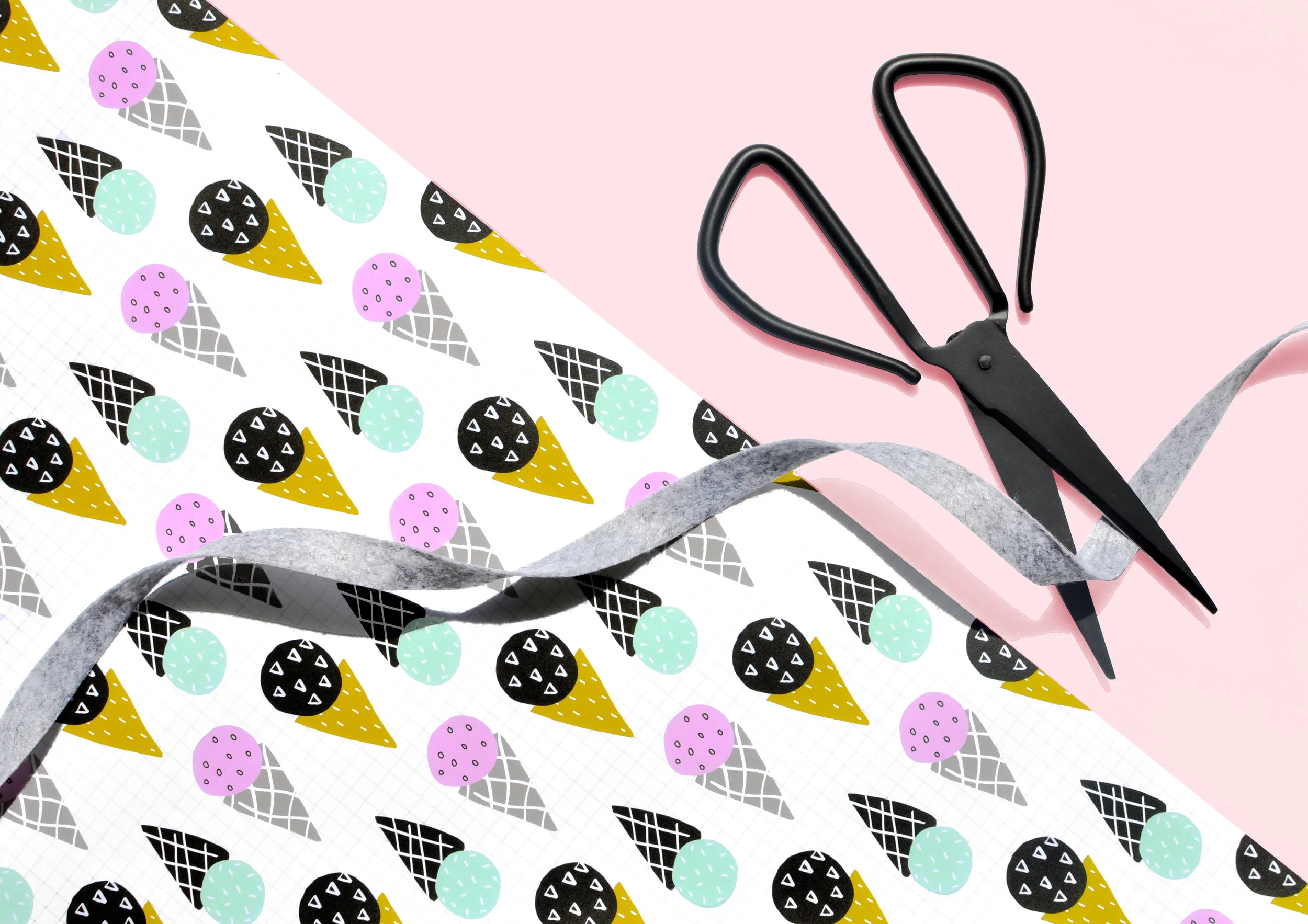 Ice Cream Wrapping Paper Flat Sheet Product Shot Pink Background.jpg