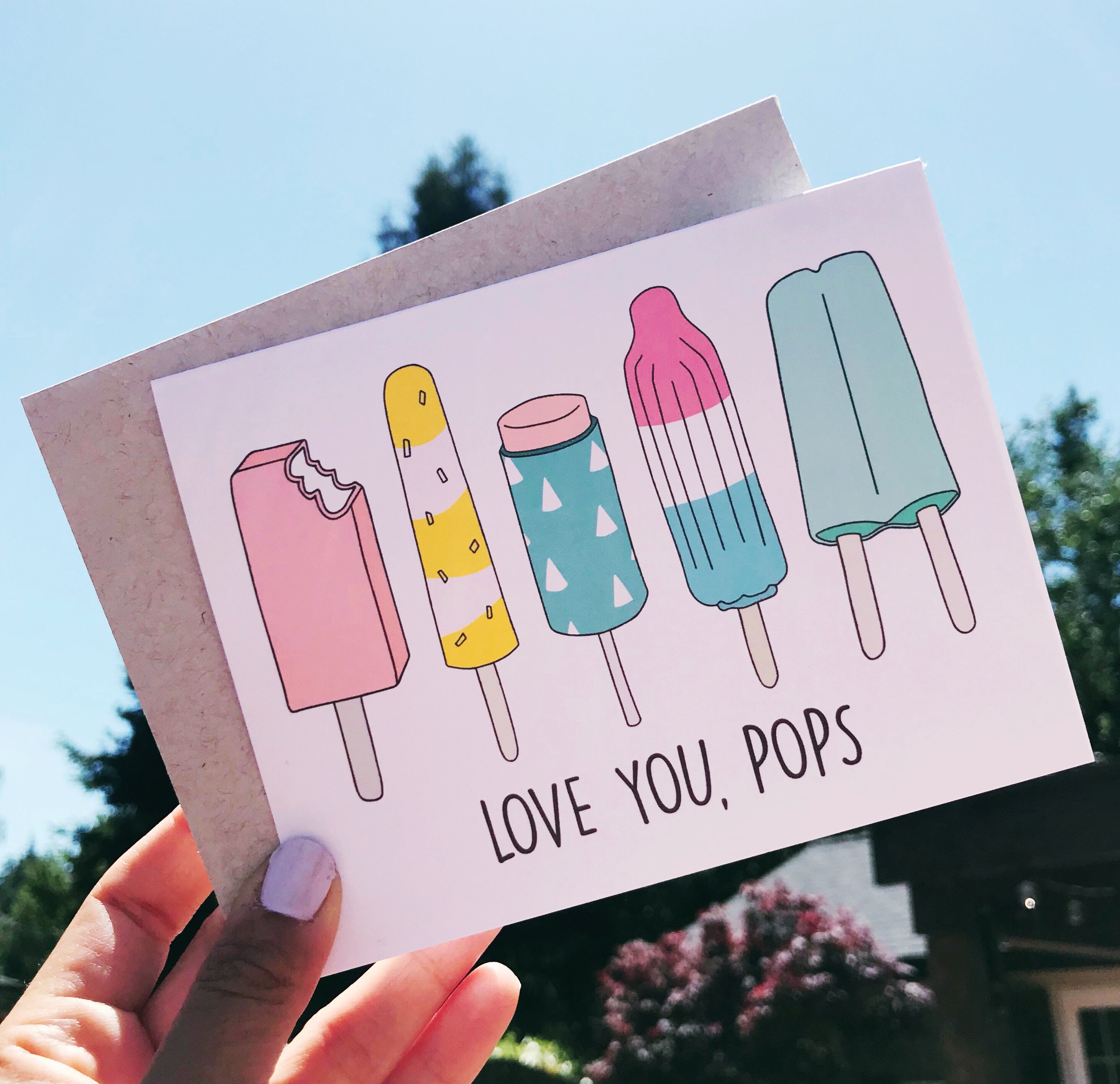 Love You Pops - Father's Day, Dad and Grandpa Greeting Card