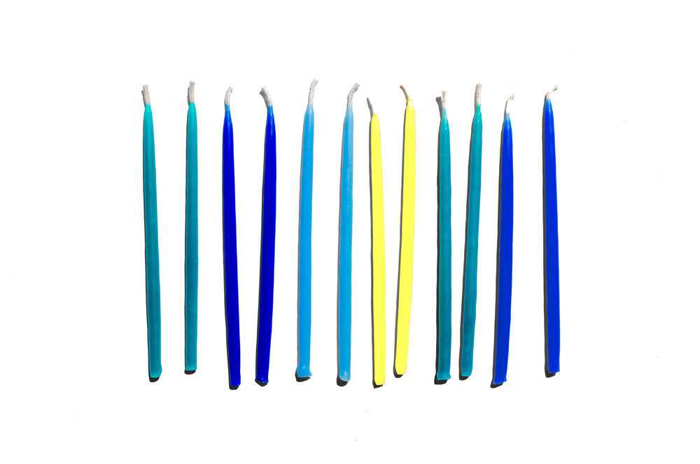 Hooray All Day Product Shot - Blue Birthday Candles in a Row.jpg