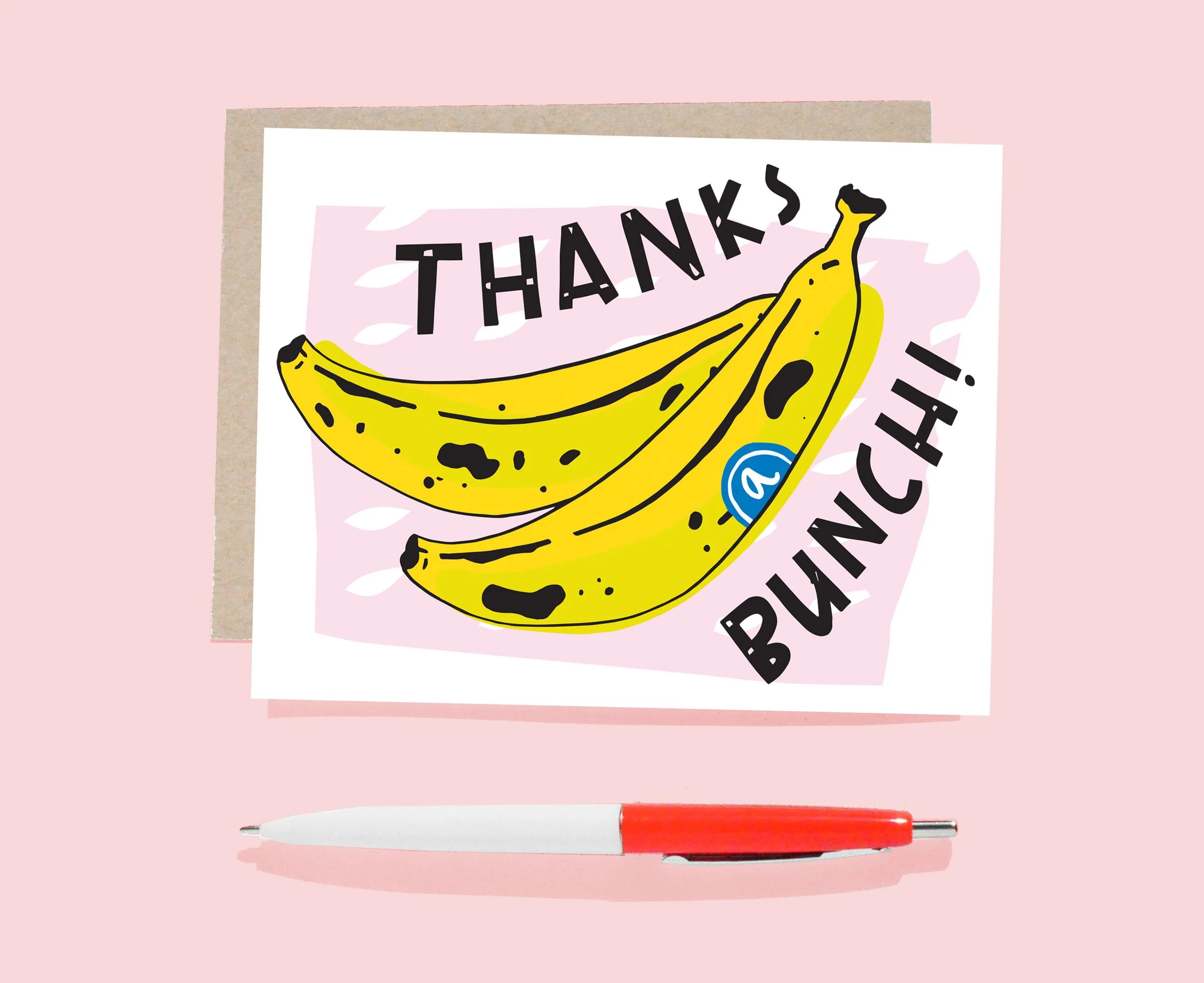 Thanks a Bunch Card on Pink .jpg