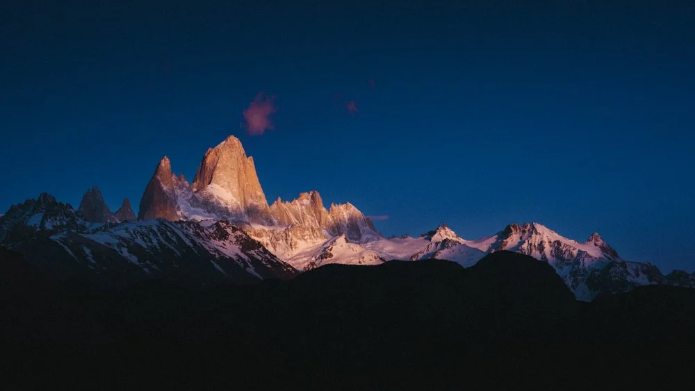 First Light Fitz Roy Patagonia Argentina