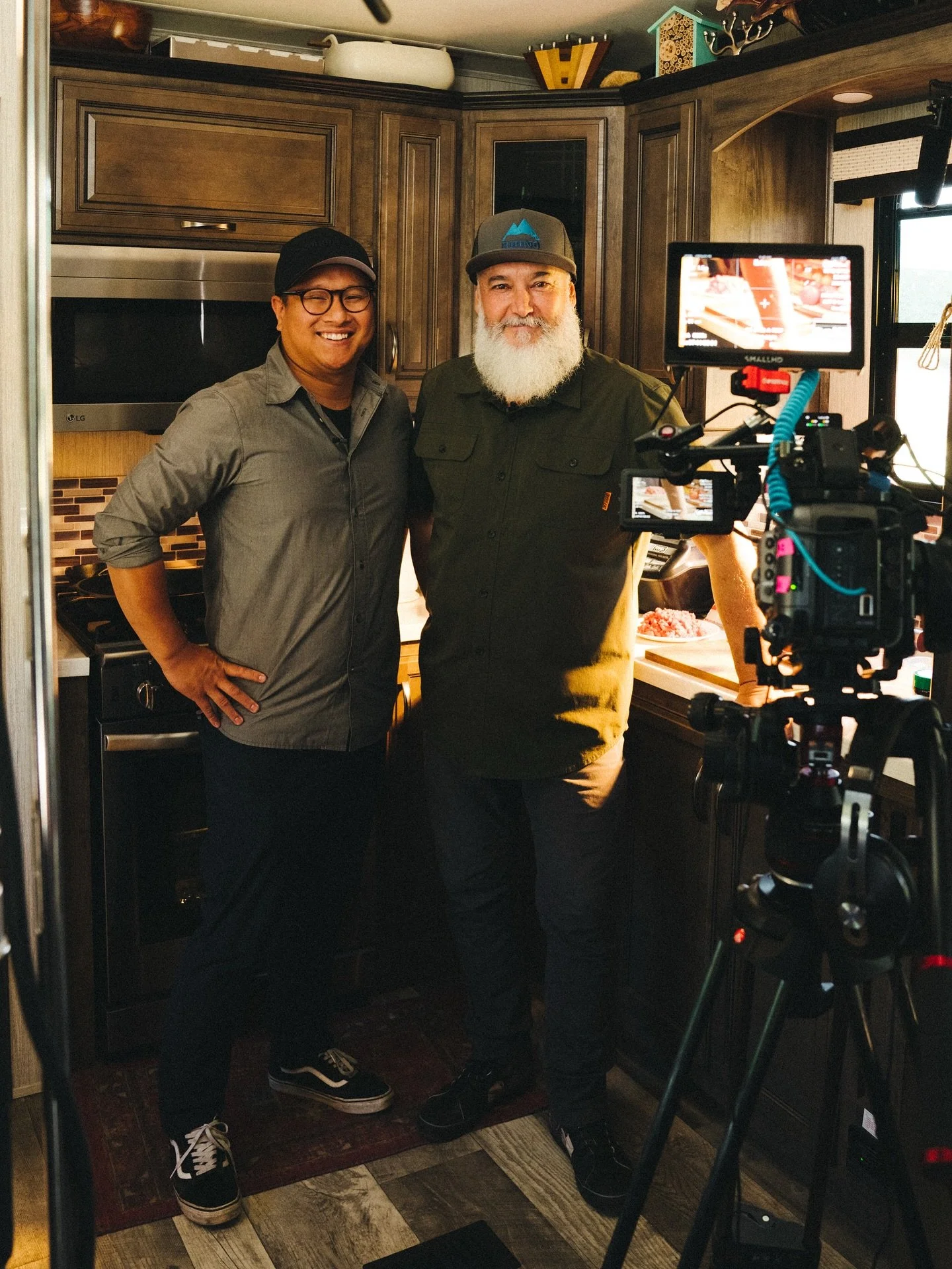 Behind the scenes with @ovrlndx shooting Episode 2 of Gon Cookin! 

Now LIVE on @expeditionportal&rsquo;s YT channel!