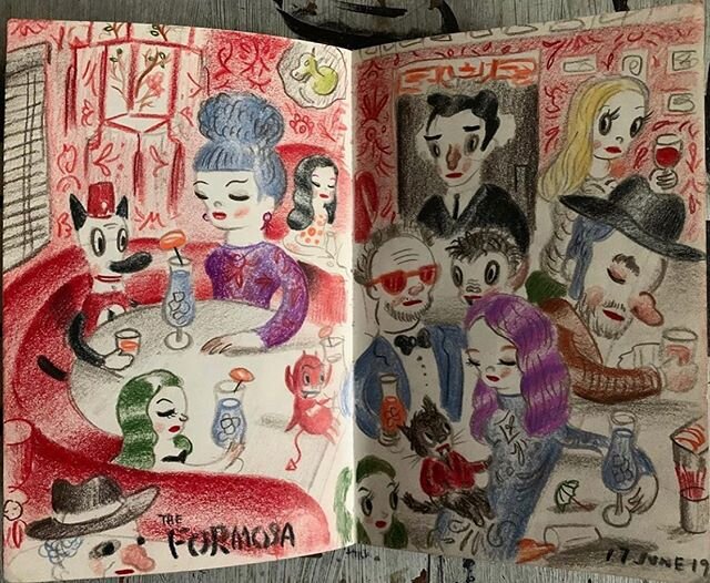 The inimitable @garybaseman capturing the magic of the moment here at #theformosa 😍 We love you all &amp; can&rsquo;t wait to eat &amp; drink with you in person again soon! 🐉 #WeLoveLA ❤️
In the meantime check us out on your favorite delivery platf