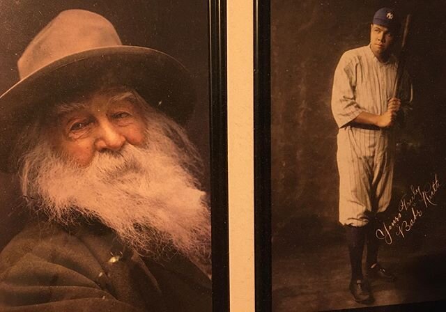 Walt Whitman. Babe Ruth. Sultans of spring. Swinging for the fences with wheelhouse abandon. Both poets of comrades. &ldquo;Alone I had thought, yet soon the troop gathers around me&hellip; They the spirits of dear friends dead or alive&hellip; A gre