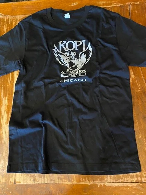 Kopi Cafe Black Tee Shirt