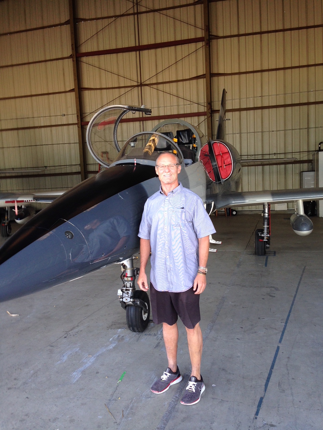 Burbank, CA with a friend and his Russian-made jet