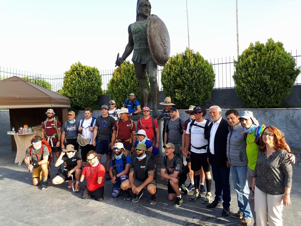 At the start of “300 of Sparta March” in Sparta Greece. First Endurance Event of the Five