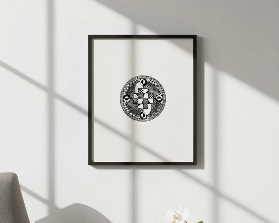 The Descent: ORIGINAL ink Drawing Number 6 –        8.5”x11”