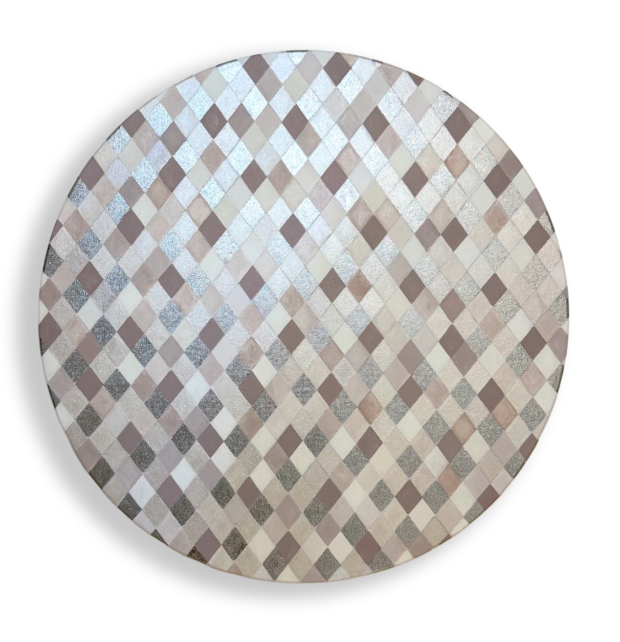 MICA -INFUSED OILS, INTERFERENCE OILS & GRAPHITE ON CANVAS 24"x24"