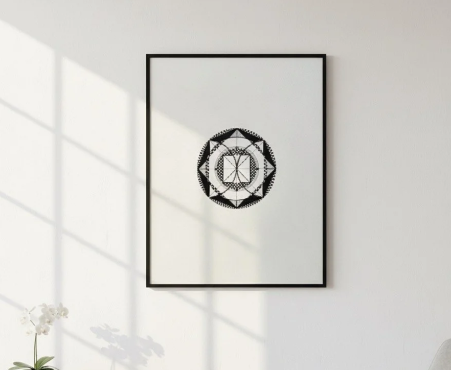 The Descent: ORIGINAL ink Drawing Number 5–        8.5”x11"