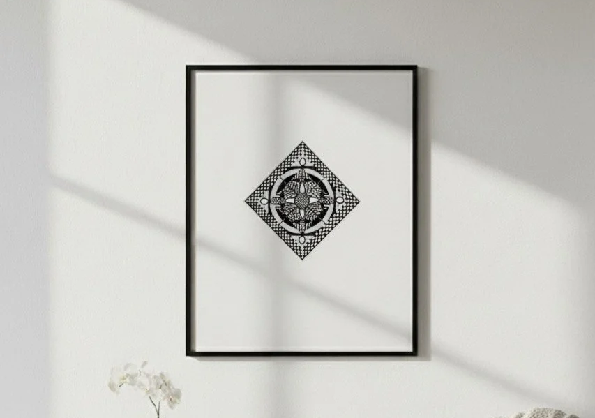 The Descent: ORIGINAL ink Drawing Number 4 –        8.5”x11”