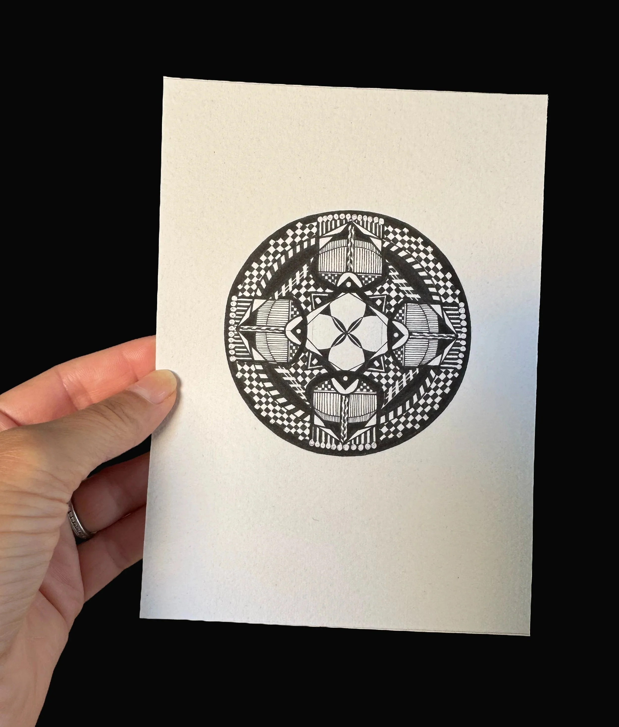 The Descent: Drawing Number 3 – Fine Art Print Limited Edition 5"x7"