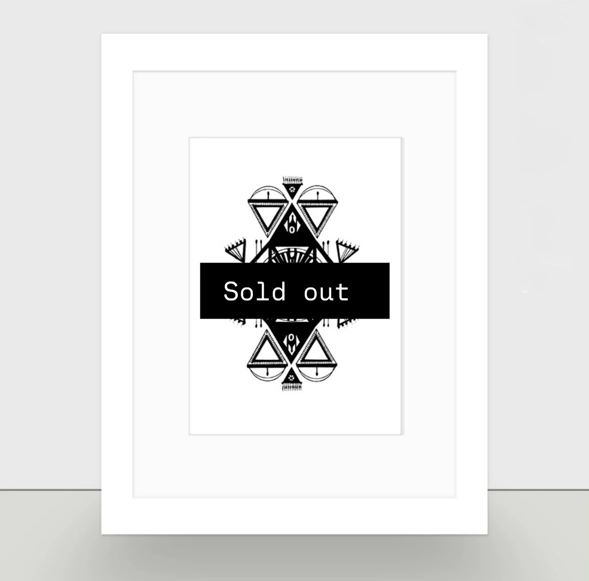 Framed Hand-Embellished Art Print ~ 077