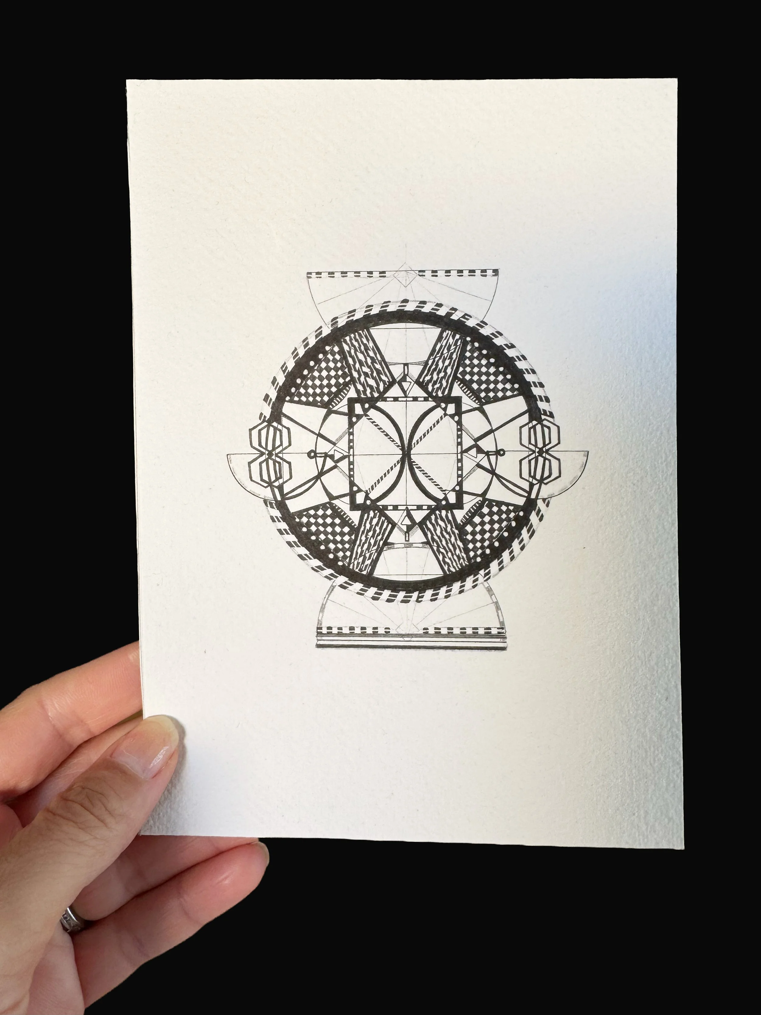 The Descent: Drawing Number 1 – Fine Art Print Limited Edition 5"x7"