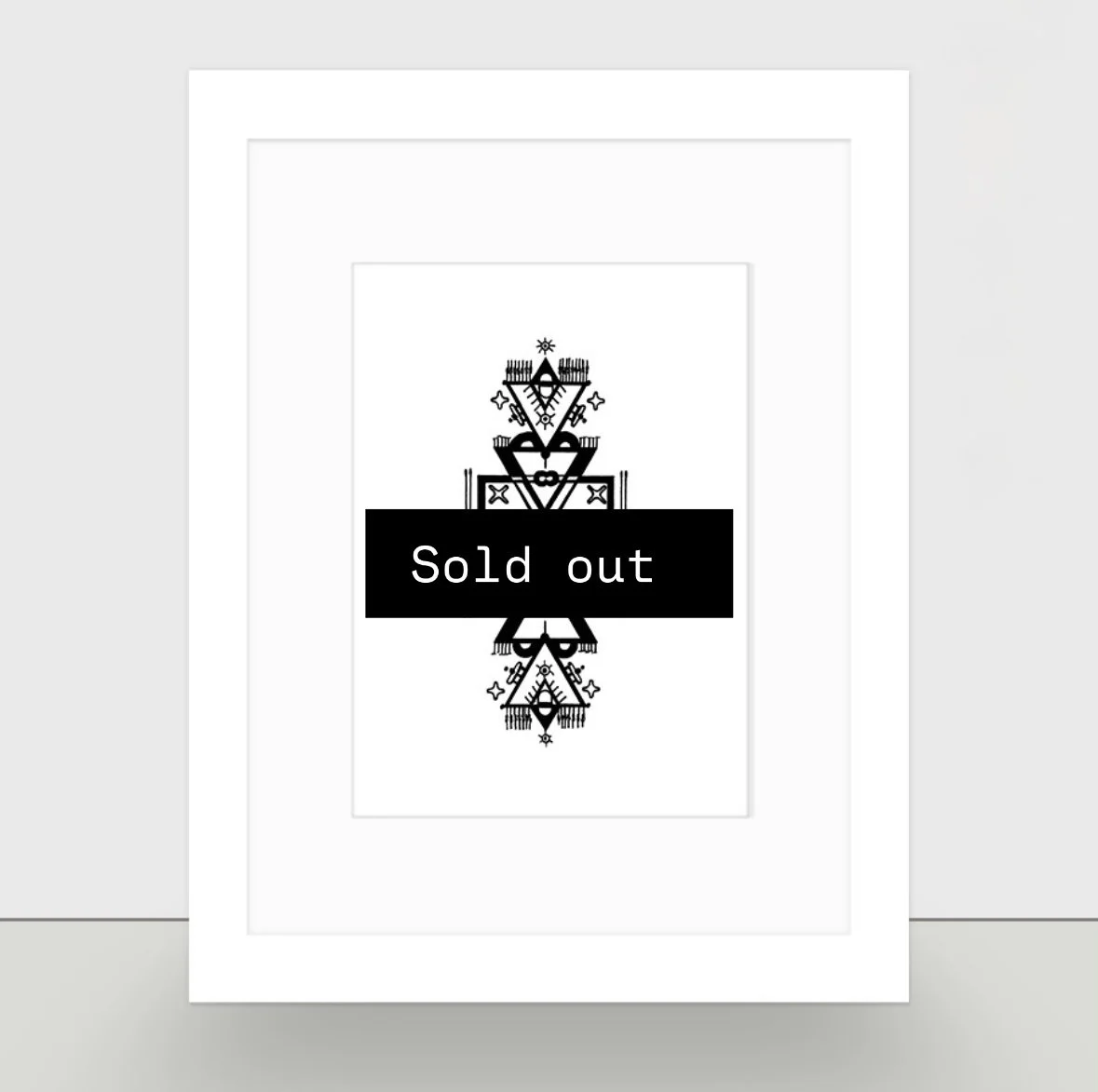 Framed Hand Embellished Art Print ~ 033