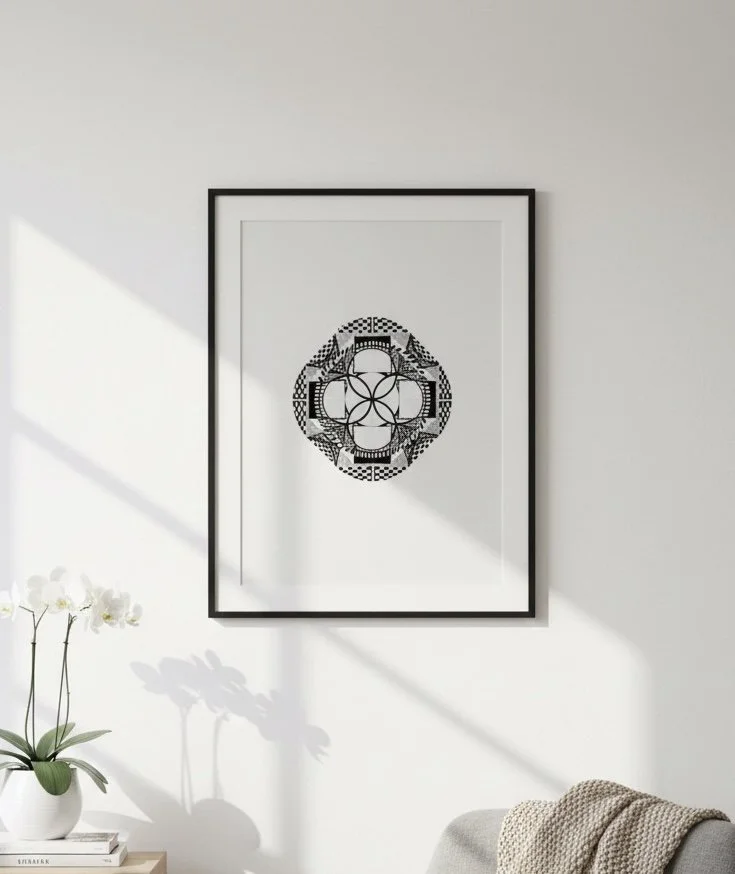 The Descent: ORIGINAL ink Drawing Number 2 –        8.5”x11.5”