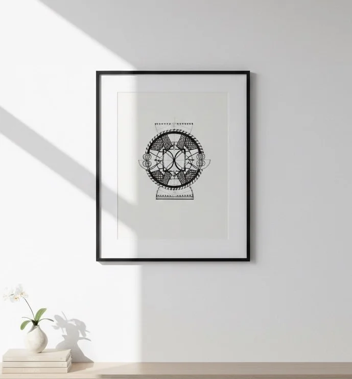 The Descent: ORIGINAL Ink Drawing Number 1 – 8.5”x11.5”