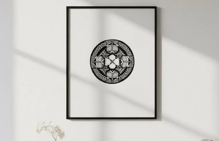 The Descent: ORIGINAL ink Drawing Number 3 –        8.5”x11.5”