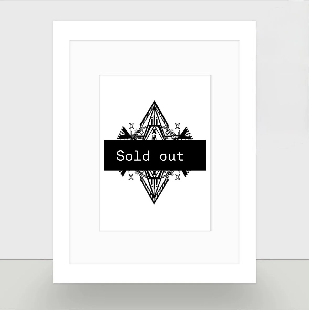 Framed Hand Embellished Art Print ~ 066