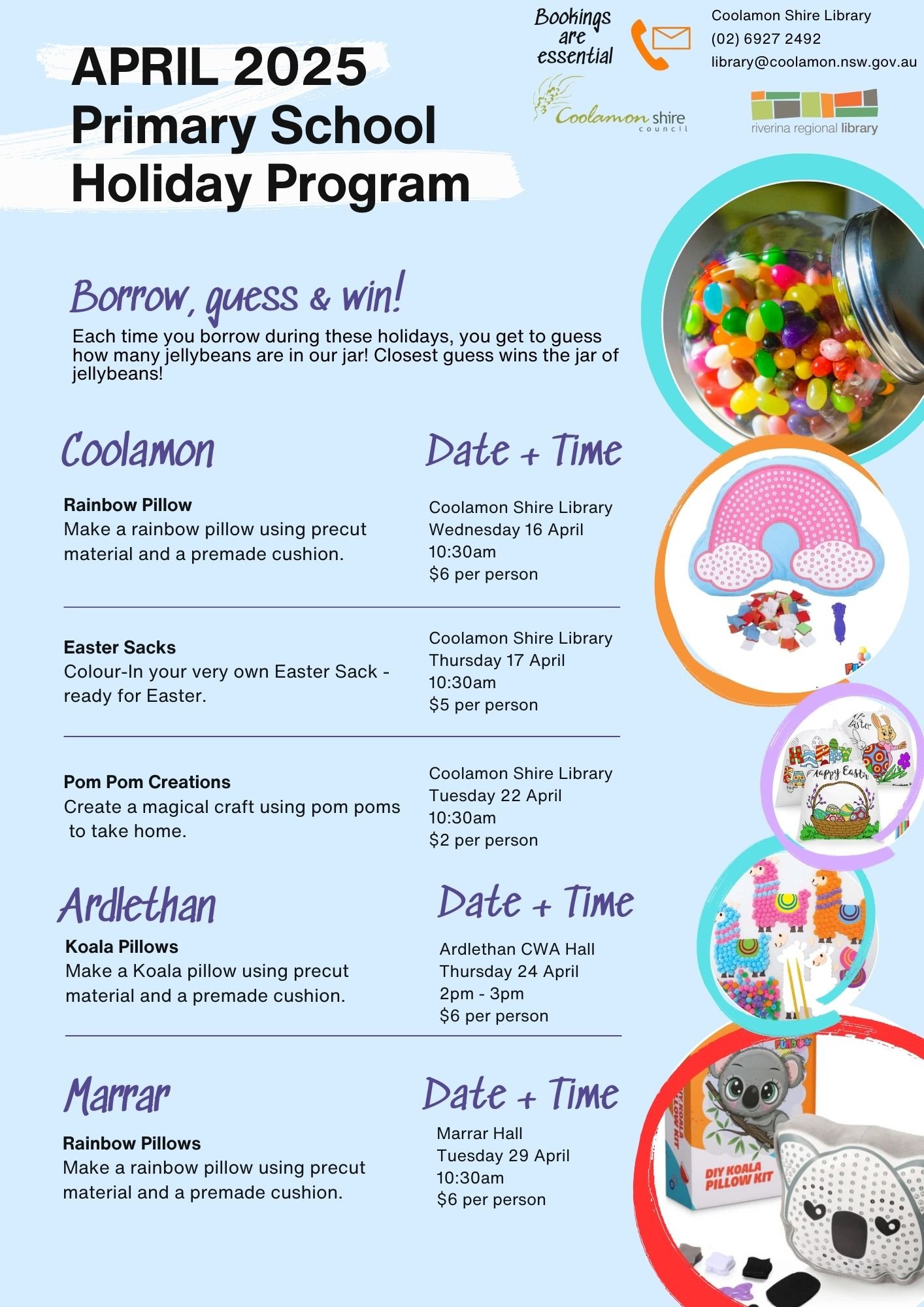School Holiday Program at the Coolamon Library — Visit Coolamon Shire