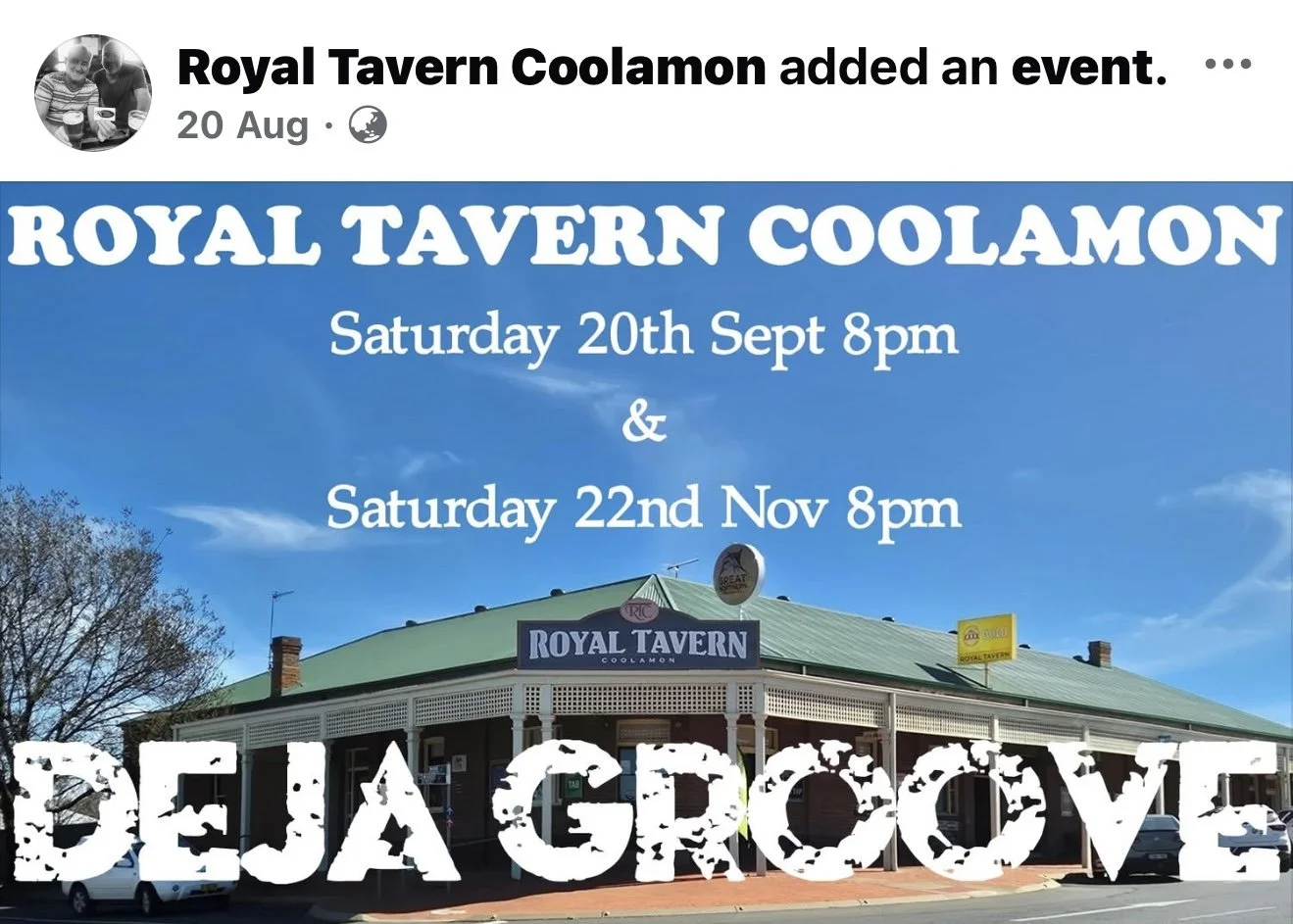Daja Groove at the Royal Tavern Coolamon