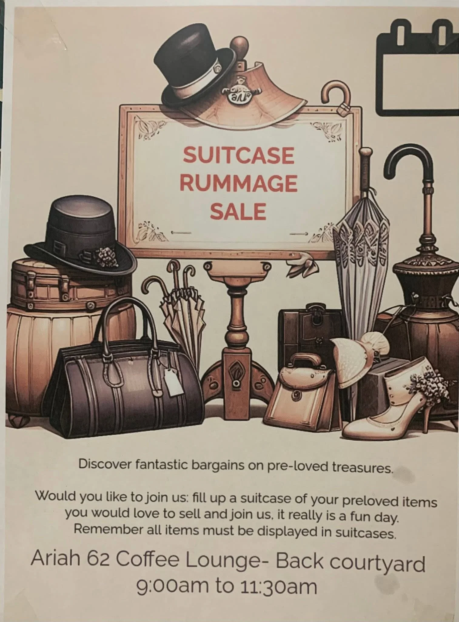 Suitcase Rummage Sale