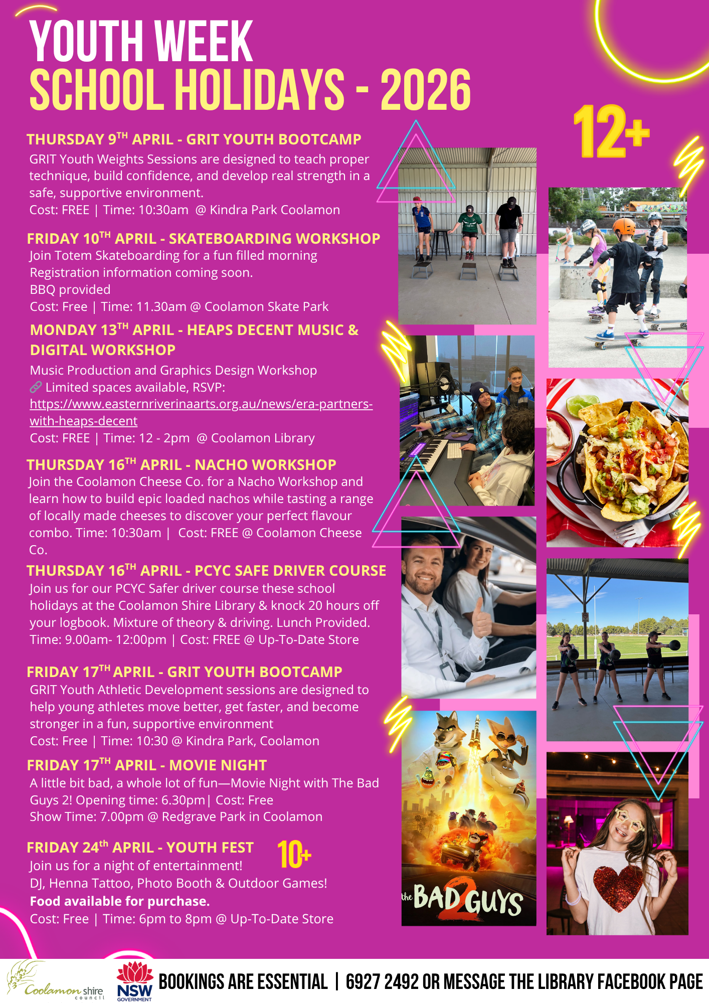 Youth Week School Holidays Program