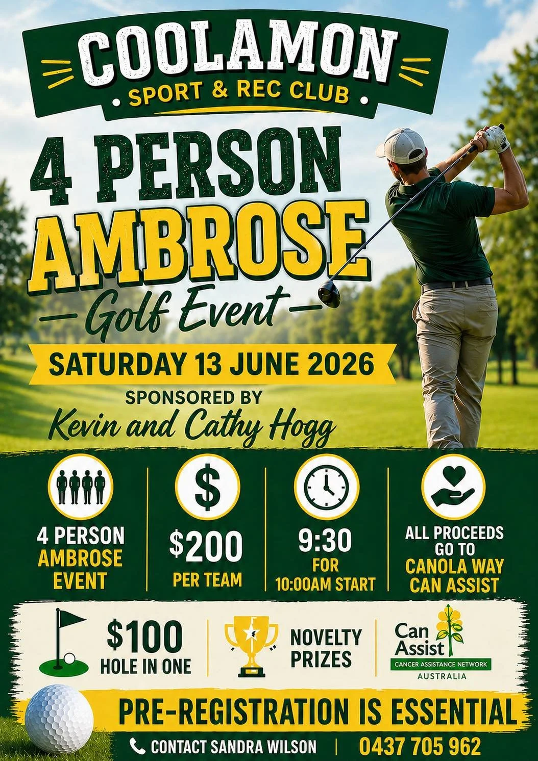 4 Person Ambrose Event- Coolamon Golf