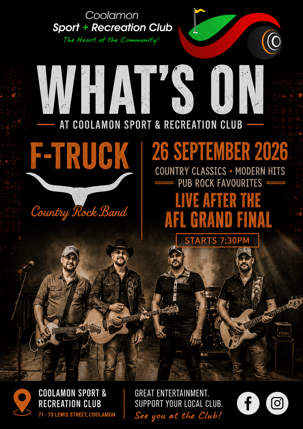 F-Truck Live at Coolamon Sport &amp; Recreation Club