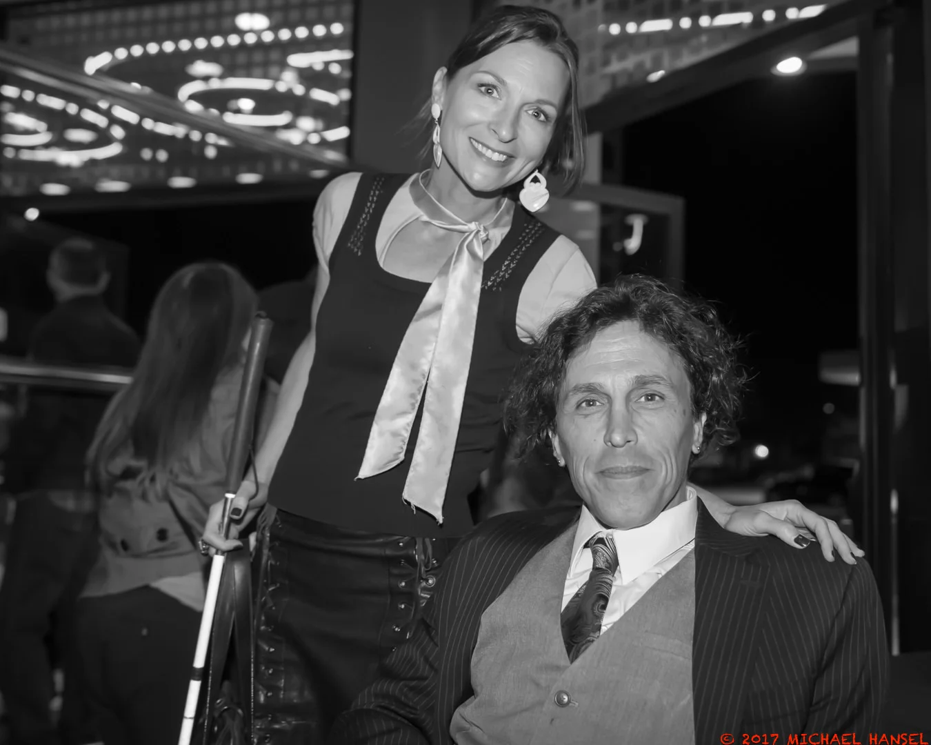 Bella with Robert Romani at an awards ceremony in Beverly Hills.