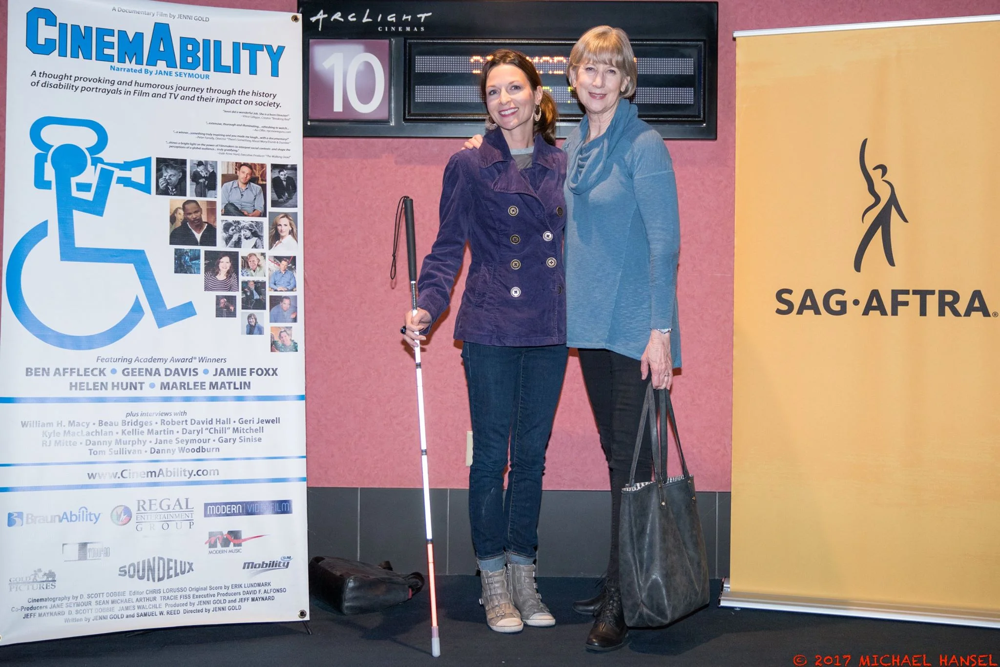Bella with agent, Gail Williamson, of KMR, at an industry event.