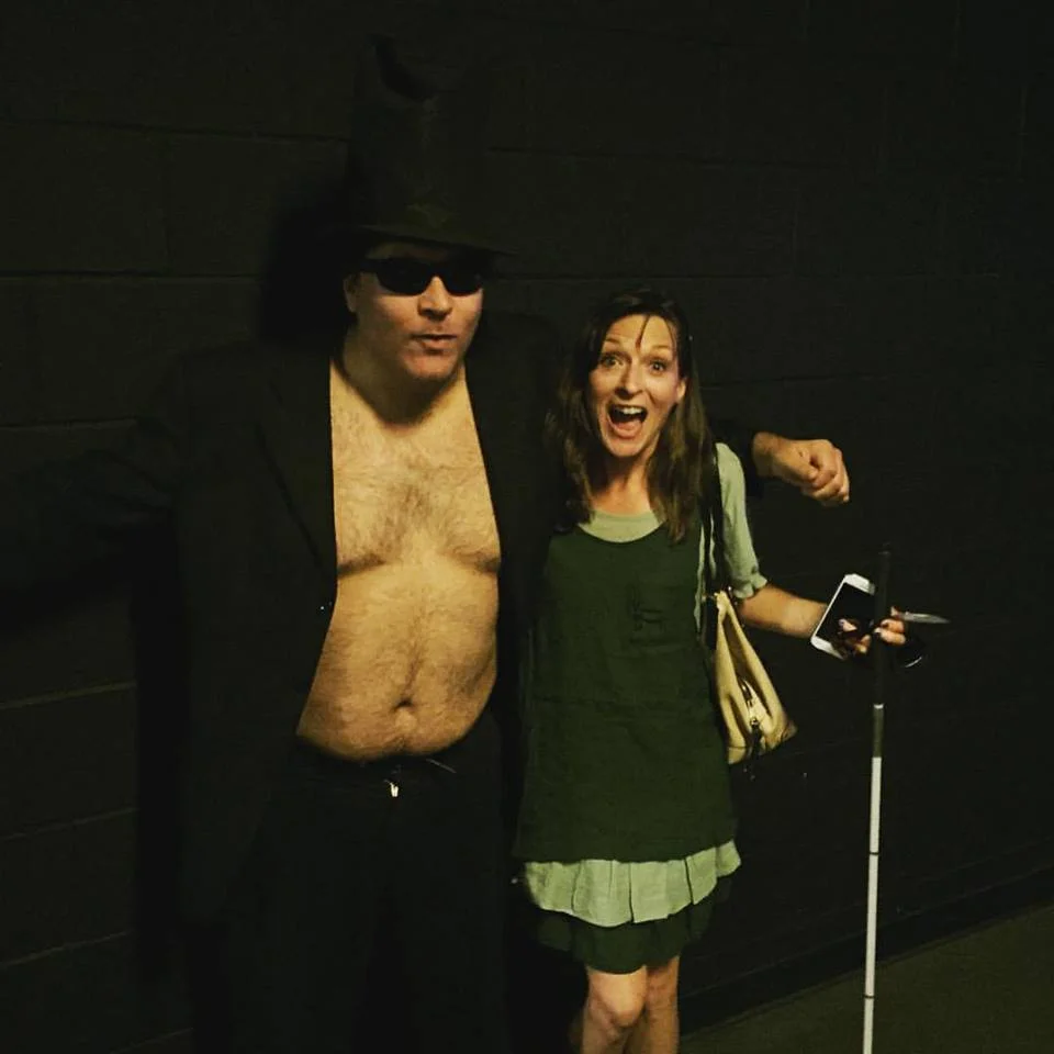 Bella with bff Hunter M. Altman at Upright Citizens Brigade.