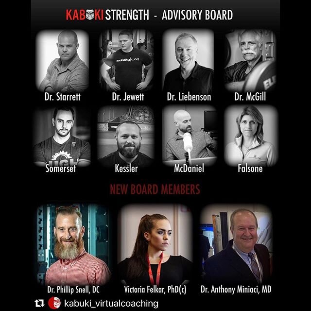 Thank you @mad_scientist_duffin &amp; everyone over at @kabukistrength for the amazing opportunity to be a member of Kabuki Strength Advisory Board!

Repost @kabuki_virtualcoaching
・・・
We are proud to announce the addition of three new members to our