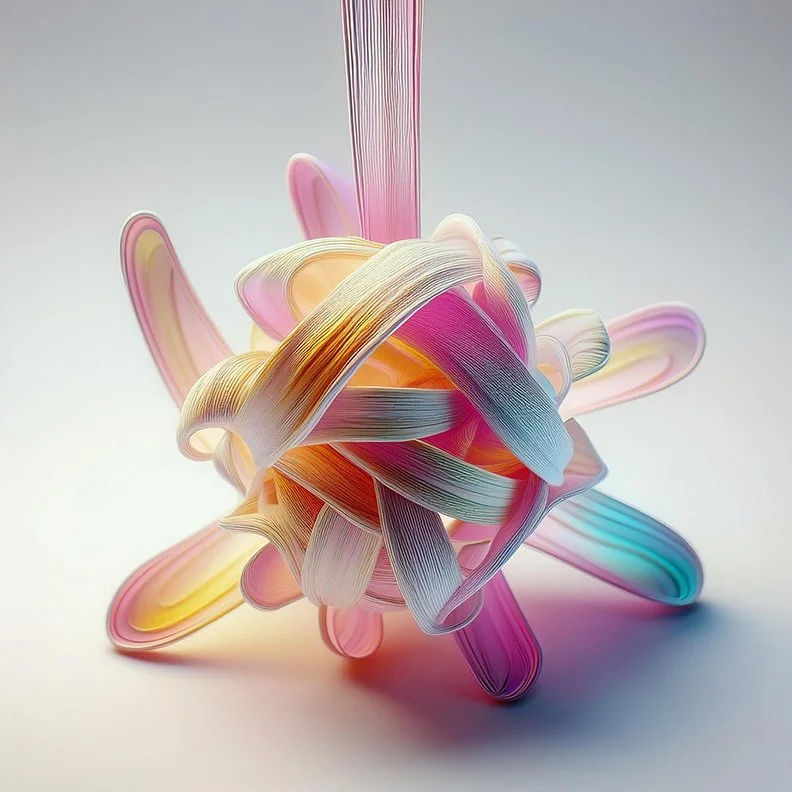  Hanging Ribbon Flora | Digital  