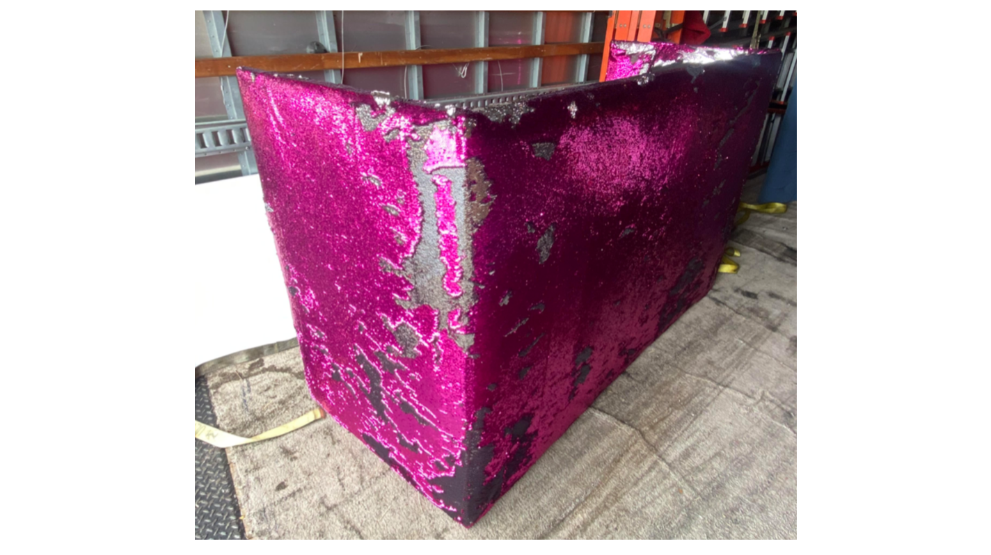 SEQUIN DJ BOOTH HOT PINK