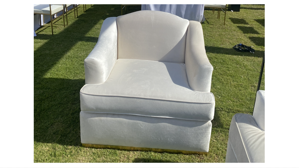 AMALFI CHAIR IVORY VELVET