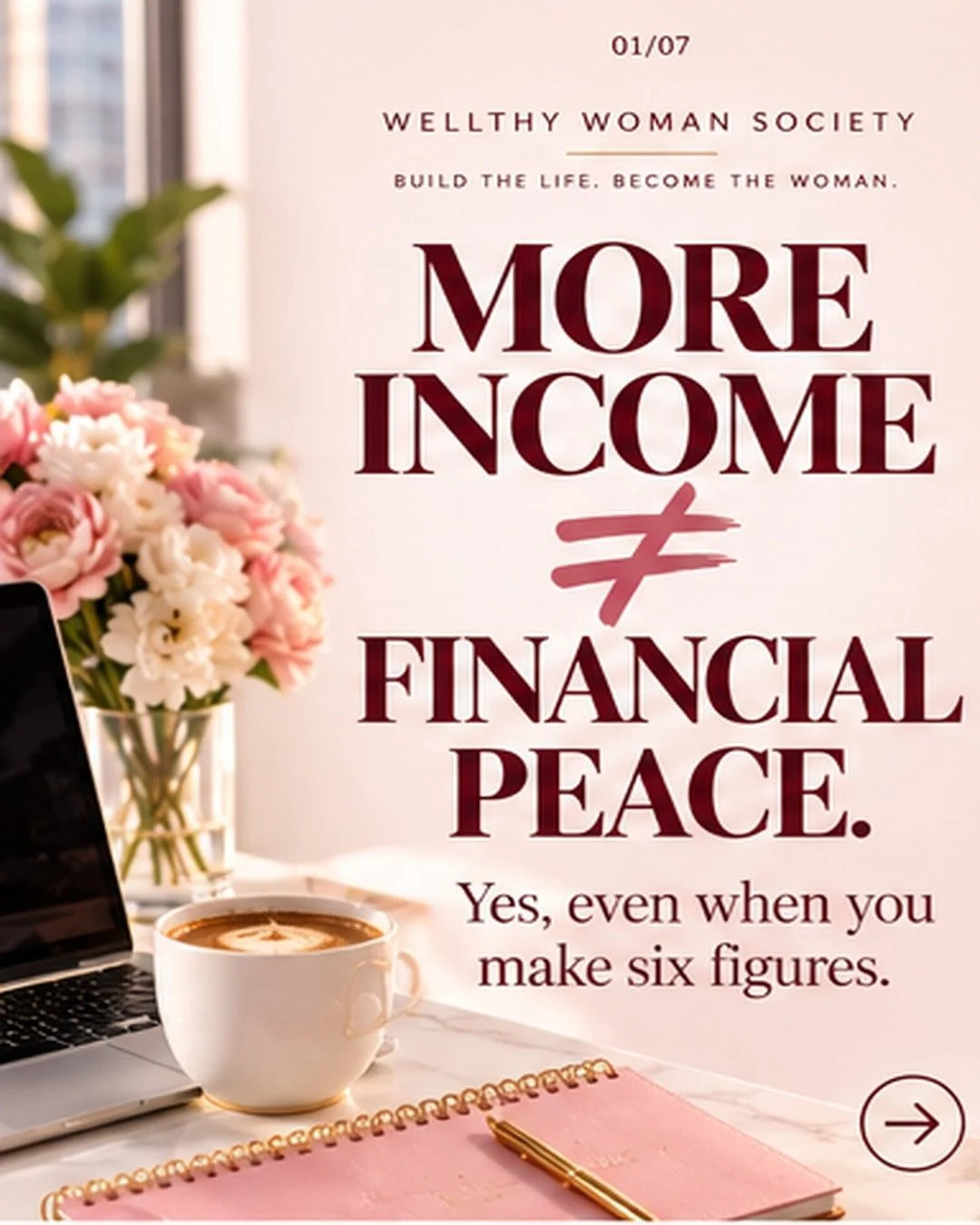 More money helps, but a plan gives it direction. 💸
A realistic budget, debt strategy, steady savings, investing and room to enjoy life can work together.
That&rsquo;s the Wealth pillar of WELLTHY. 💗

What would financial peace look like for you?

#