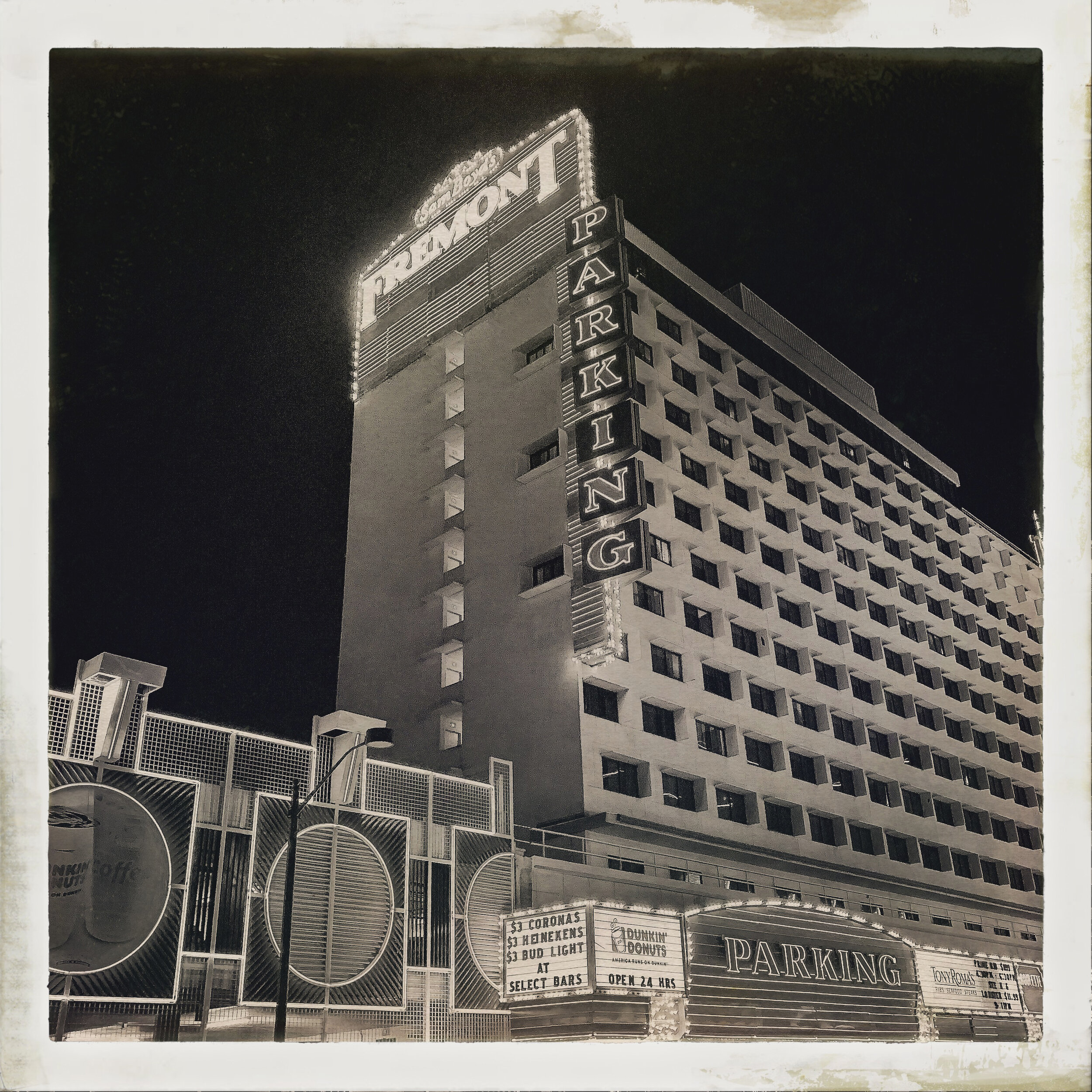 18. Freemont Hotel and Casino, Las Vegas B:W 11x11 in.jpg