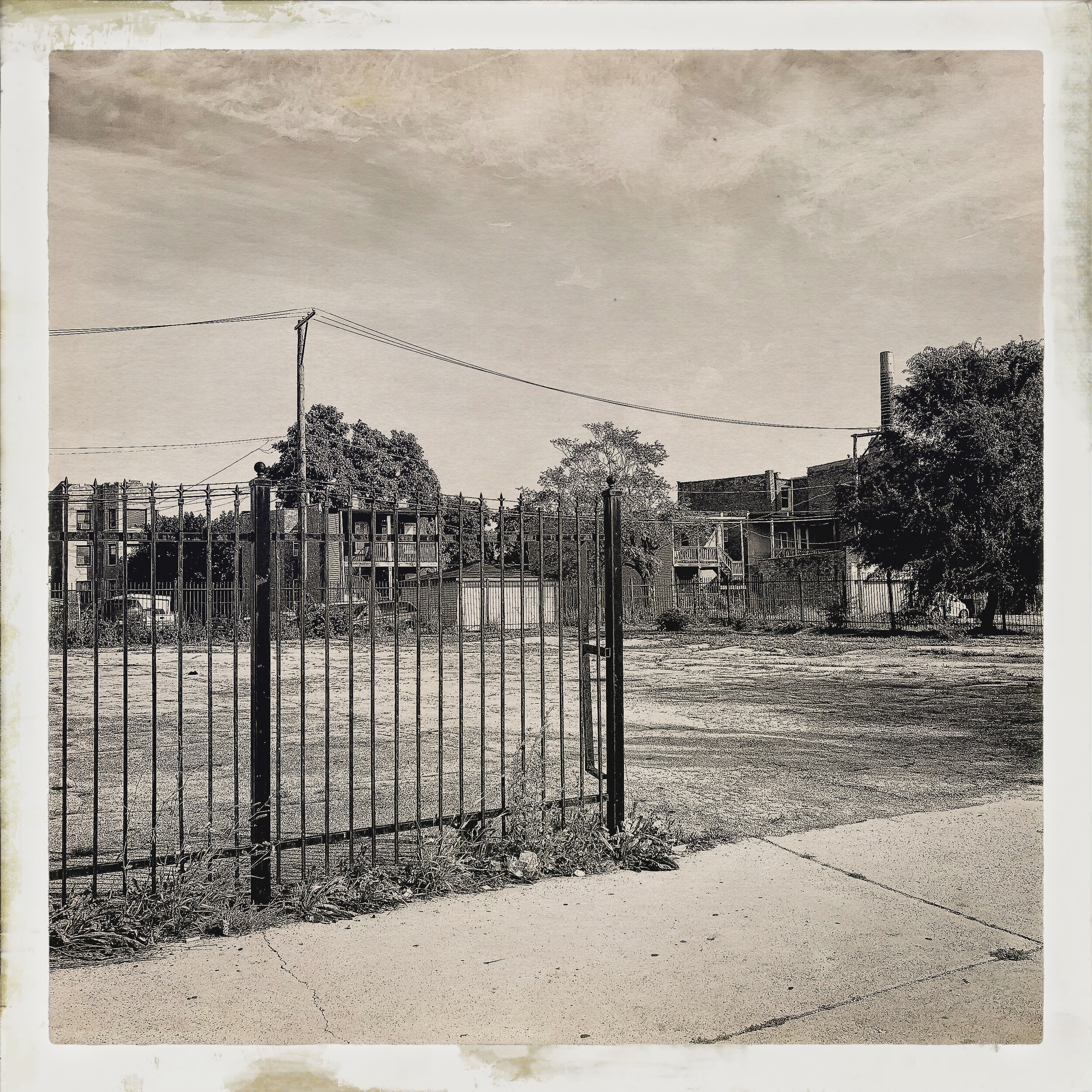 3. Empty Lot #2, Chicago 2019 B_W 11x11 in.jpg