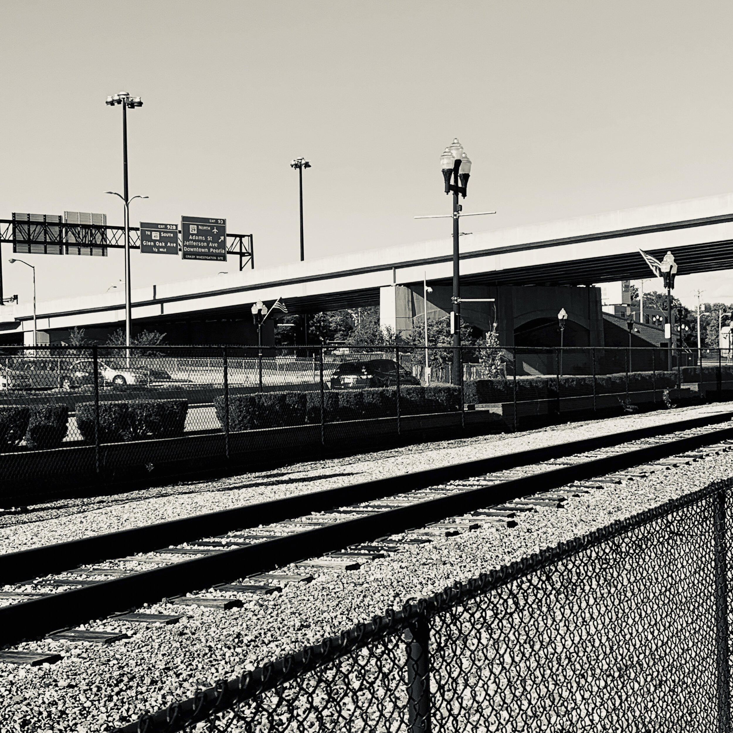 6. Train Track #2, Peoria 2019  B_W 11x11in.jpg