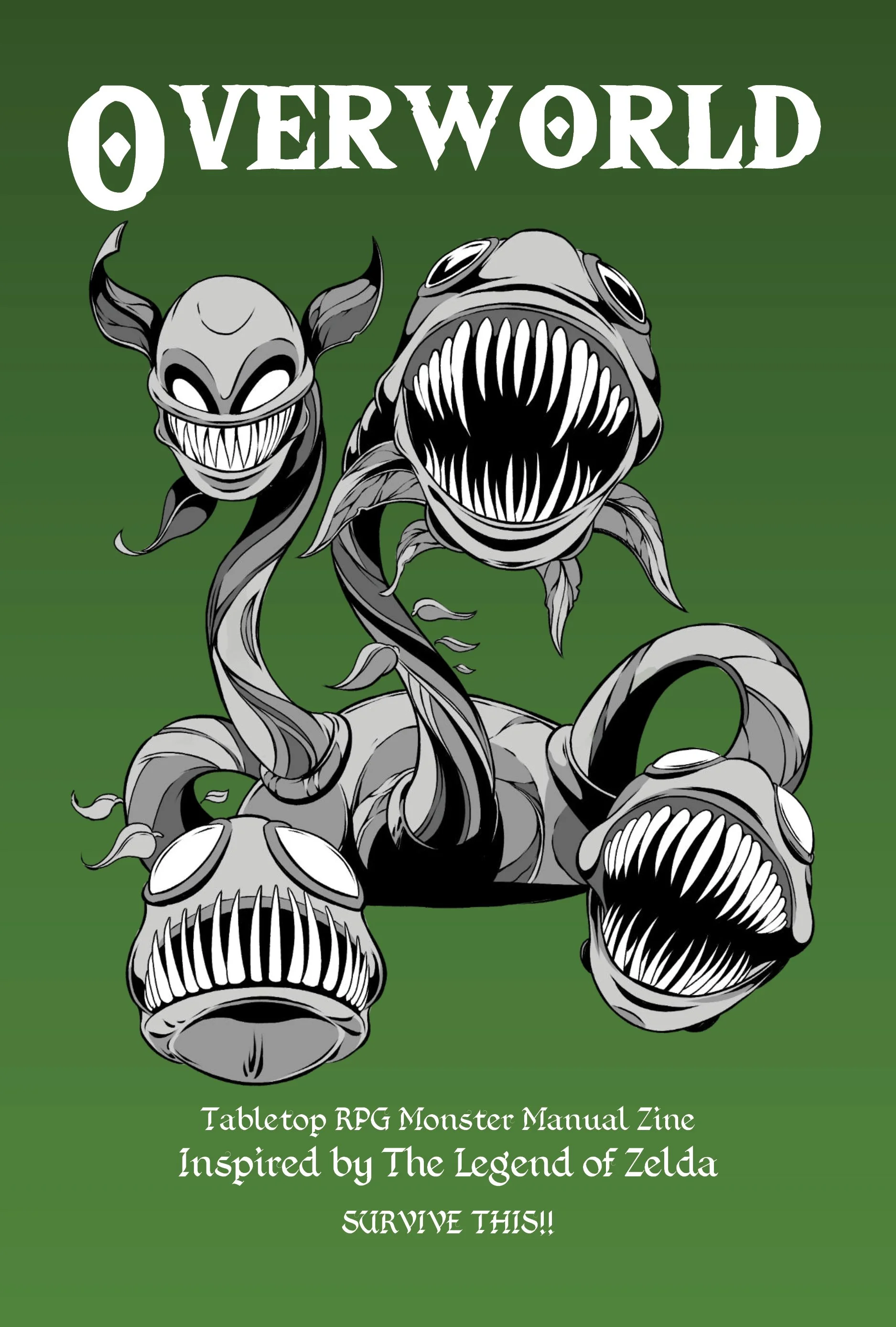 Overworld - Tabletop RPG Monster Manual Zines - SURVIVE THIS!! Edition