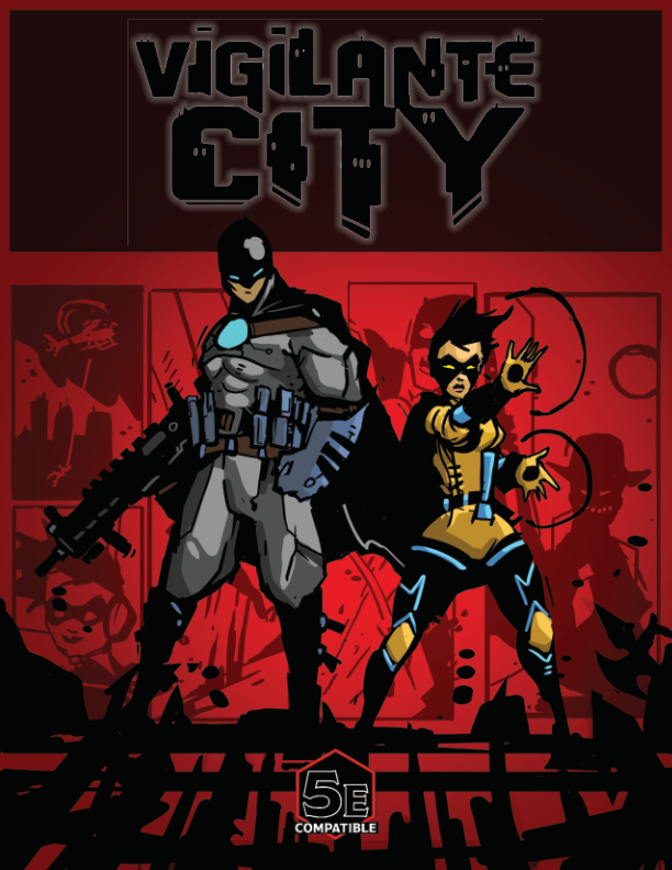 Vigilante City for 5e - 2 book combo - KICKSTARTER EXCLUSIVE DELUXE EDITION